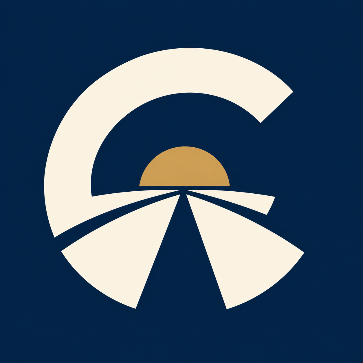 Center Road Search icon